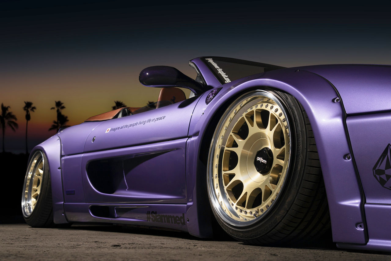 1995 Ferrari F355 Spider - Rotiform TUF-R - Gold | Rotiform